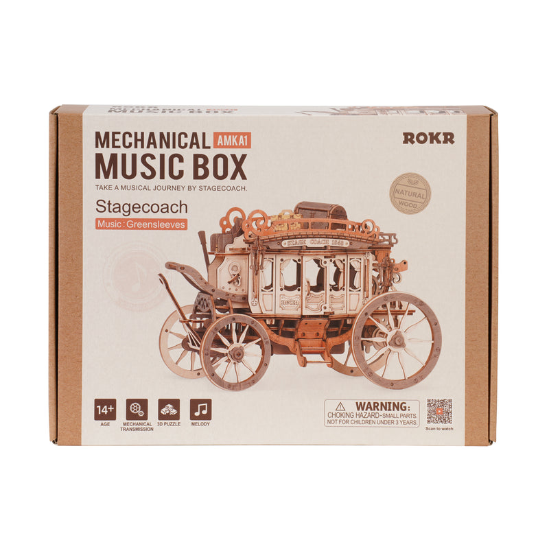 Robotime Stagecoach Music Box AMKA1