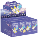 Een display met twaalf verpakkingen uit de Robotime Nanci's Dream blind box serie