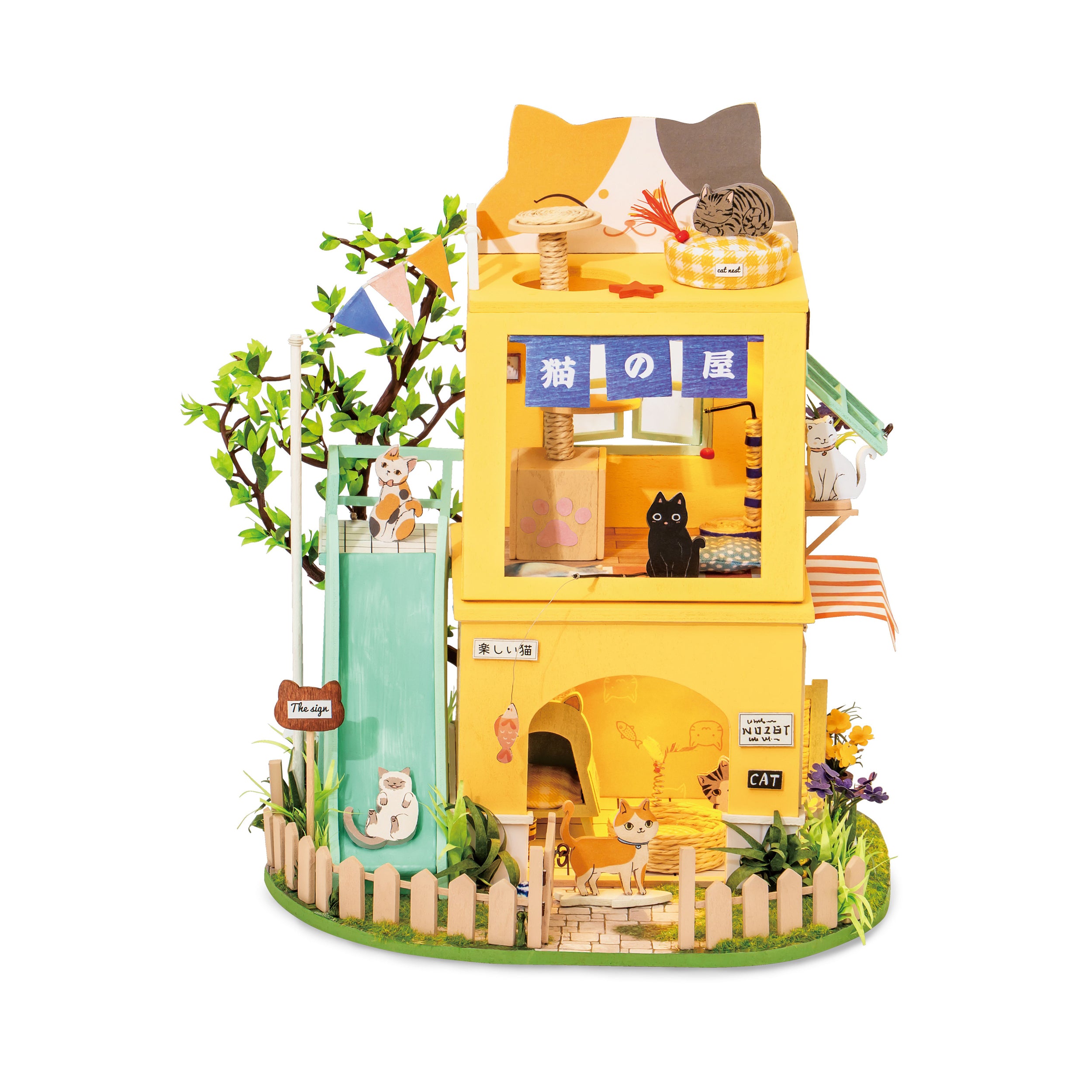 ROBOTIME DIY miniatuurhuisset, poppenhuis modelbouw knutselset met LED voor volwassenen en kinderen, verjaardagscadeau voor kinderen (Panda Hot Pot ROBOTIME DIY miniatuurhuisset, poppenhuis modelbouw knutselset met LED voor volwassenen en kinderen, verjaardagscadeau voor kinderen (Panda Hot Pot