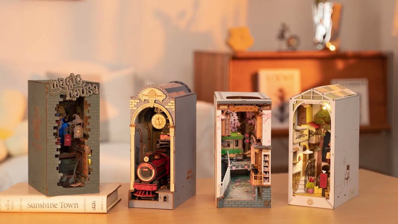 Nieuw van Robotime: de langverwachte Book Nooks, bouwpakketten tussen je boeken!