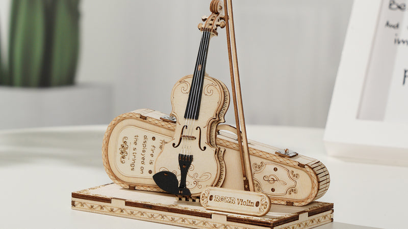 Robotime Violin: geheime truc om miniatuur viool snaren te spannen