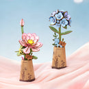 Robotime Blue Hydrangea / Blauwe Hortensia TW141