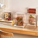 Robotime Dust Cover / Display Case Portrait L (binnenmaten L:250mm*B:249mm*H:310mm) DF06L