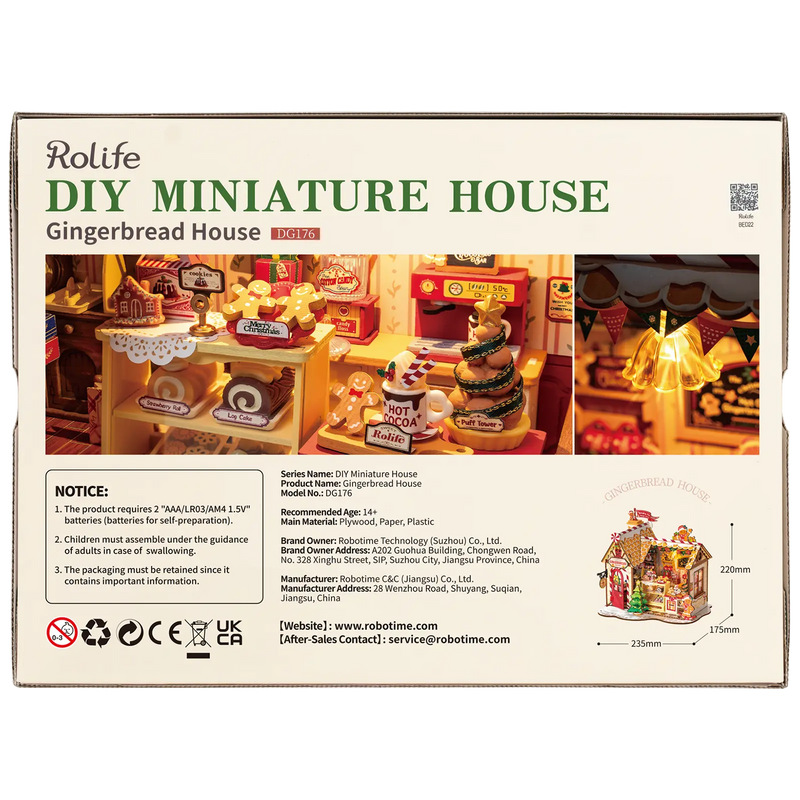Robotime Gingerbread House DG176