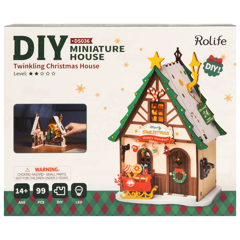 Robotime Twinkling Christmas House DS036