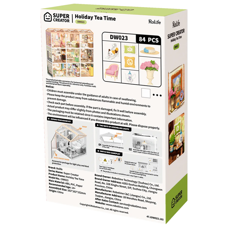 Robotime Holiday Tea Time DW023