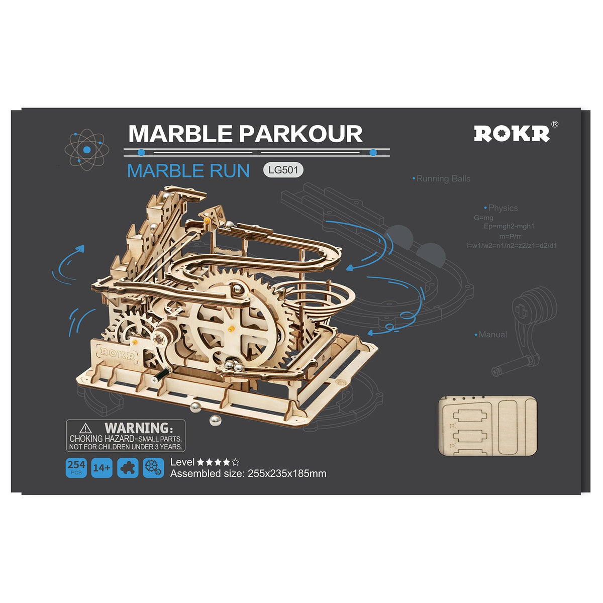 Marble Run Night City 3D Houten Puzzel & Modelbouwkit Voor Volwassenen & Kinderen Uniek Cadeau Voor Bouwliefhebbers