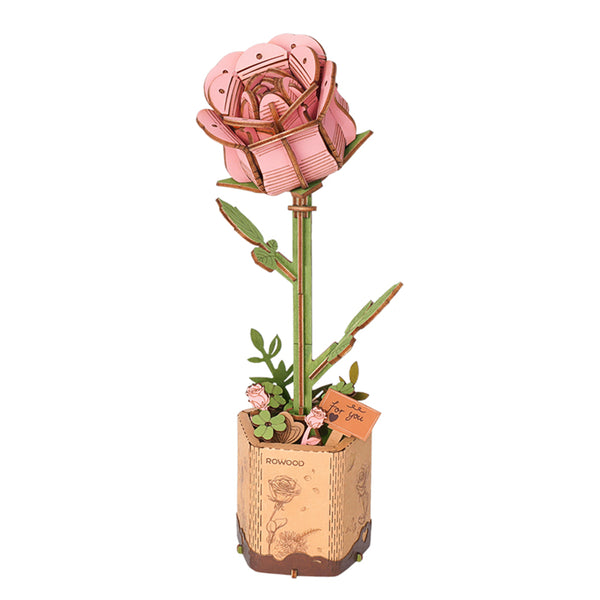 Robotime Pink Rose / Roze Roos TW041