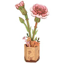 Robotime Pink Carnation / Roze Anjer TW051