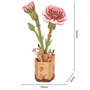 Robotime Pink Carnation / Roze Anjer TW051