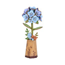 Robotime Blue Hydrangea / Blauwe Hortensia TW141