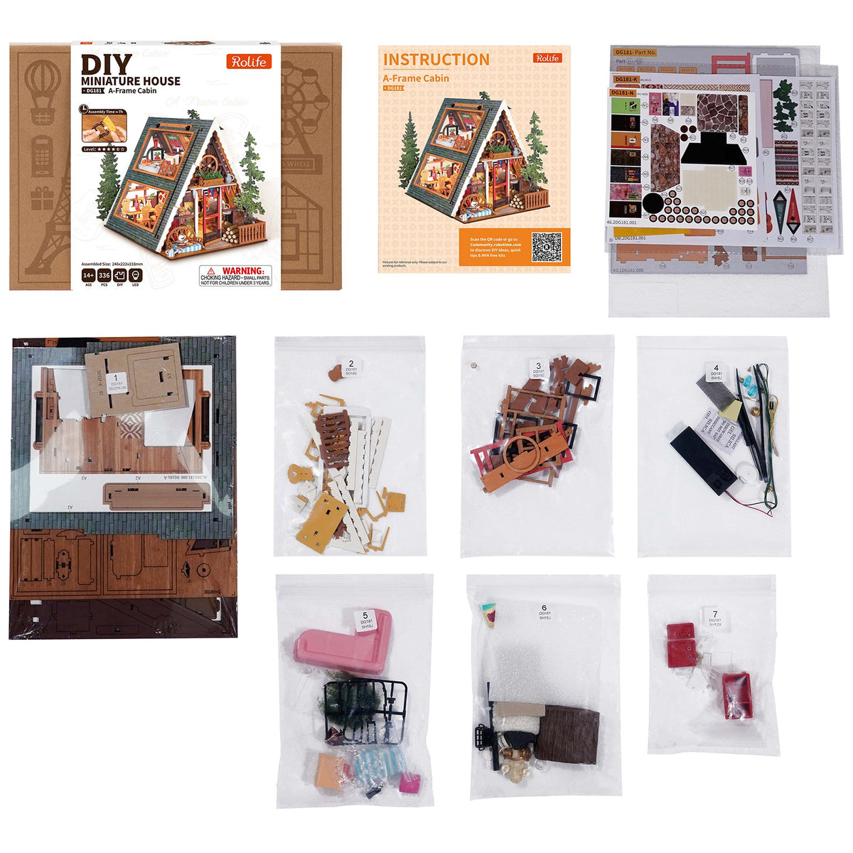 Poppenhuis deel 2 Bladstoel, boomstamtafel, kop en schotel PDF patroon Poppenhuis deel 2 Bladstoel, boomstamtafel, kop en schotel PDF patroon