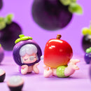Mangosteen en Apple varianten van de Robotime Baby Nanci Fruits blind box serie