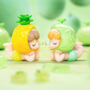 Pineapple en Cantaloup varianten van de Robotime Baby Nanci Fruits blind box serie