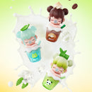 Frosty Milk Coffee, Mint Green Tea en Bamboo Oolong Tea varianten van de Robotime Baby Nanci Milk Tea blind box serie
