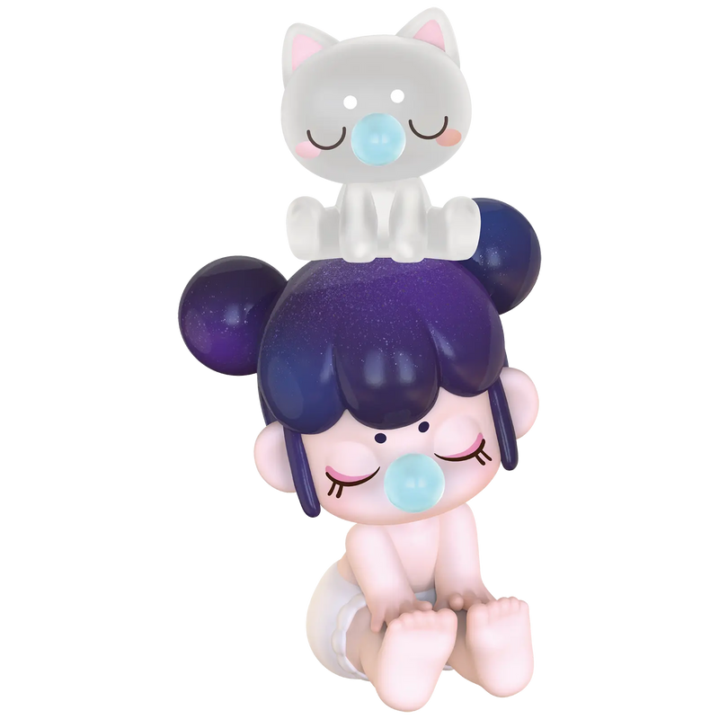 Elegant Violet variant van de Robotime Baby Nanci Seatmates blind box serie