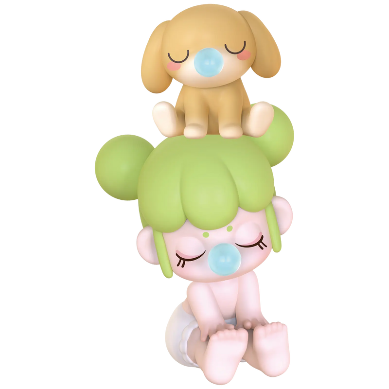 Lemon Green variant van de Robotime Baby Nanci Seatmates blind box serie