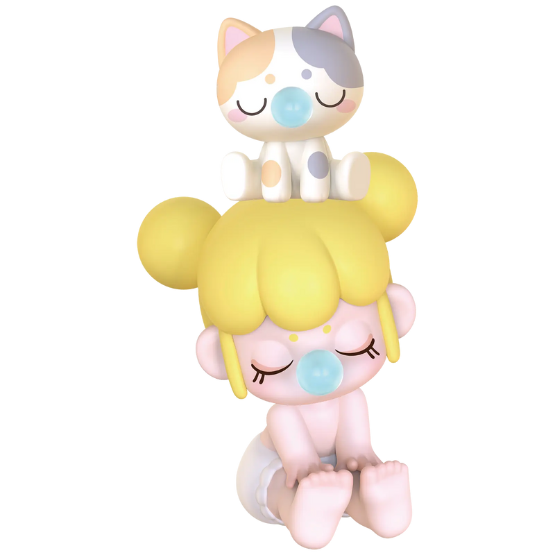 Butter Yellow variant van de Robotime Baby Nanci Seatmates blind box serie