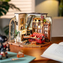 Sfeervolle presentatie van de Robotime Catherine’s Living Room, DIY miniatuurhuisje van een vintage woonkamer