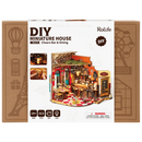 Voorkant verpakking van de Robotime Cheers Bar & Dining, miniatuurhuisje van een ouderwets gezellige bar