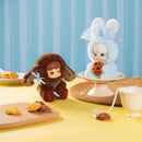 Chocolate Cookie en Salted Caramel Latte varianten van de Robotime Cream Bunny & Cookii Bunny - Best Friend blind box serie