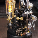 Details aan de zijkant van de Robotime Da Vinci Helicopter