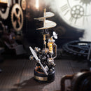 Sfeervolle presentatie van de Robotime Da Vinci Helicopter, modelbouwpakket geïnspireerd op de helikopter van Leonardo da Vinci