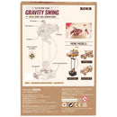 Achterkant verpakking van de Robotime Deep-Sea Adventurer, houten bouwpakket van een schommelend duikbootje