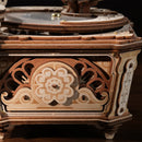 Zijkant van de behuizing van de Robotime Diva Gramophone