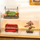 De Robotime Sakura Journey, Sakura Bonsai en London Tour Bus in Robotime Dust Covers TGF01