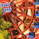 Details van het reuzenrad in de Robotime Fairytale Amusement Park