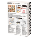 Achterkant verpakking van de Robotime Fresh Flower Shop, kunststof miniatuurhuisje van een gezellige bloemenwinkel