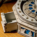 Geheim vakje van de Robotime Globe Super Size, houten modelbouw van een grote wereldbol