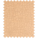 Achterkant van de Robotime Golden Autumn Carousel, legpuzzel met bijzondere stukjes, met daarop afgebeeld een ouderwetse carousel op een sneeuwachtige herfstdag