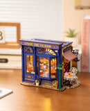 Sfeervolle presentatie van de Robotime Leisure Time Tea Room