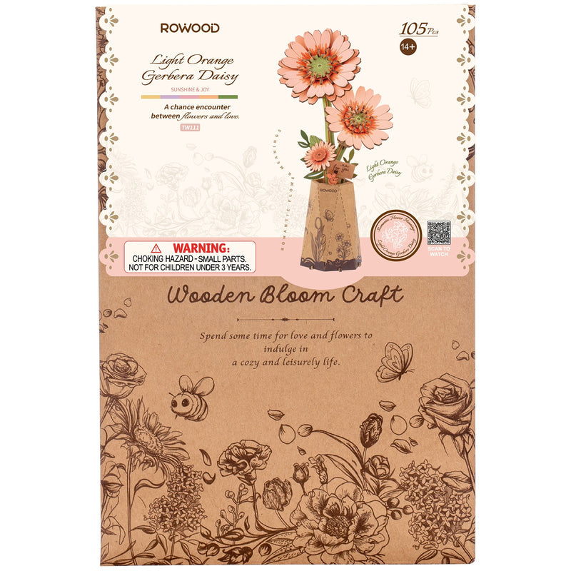 Robotime Houten Bloemenmand Bloemen Bouwpakket Knutselen Cadeau Hobby Modelbouw - RoboTime Robotime Houten Bloemenmand Bloemen Bouwpakket Knutselen Cadeau Hobby Modelbouw - RoboTime