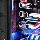 Close-up van het middelste gedeelte de Robotime Marble Run The Future City
