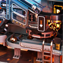 Details in het onderste gedeelte van de Robotime Marble Run The Last City