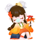 Autumn Fires variant van de Robotime Nanci Chinese Poetry blind box serie