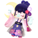 Talking to the Moon variant van de Robotime Nanci Chinese Poetry blind box serie