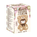Voorkant verpakking van de Robotime Nanci Colorful Chocolate Cutie Bears, blind box van een schattig figuurtje in berenpak in verschillende kleuren