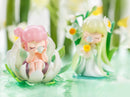 Saussurea en Narcissus varianten van de Robotime Nanci Flower Stories blind box serie