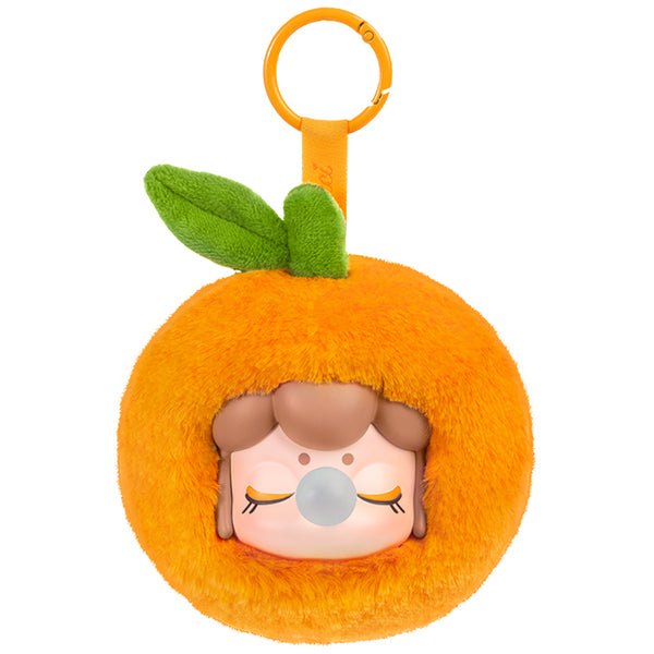 Orange variant van de Robotime Nanci Fruit Mood Surprise Plush Pendant blind box serie