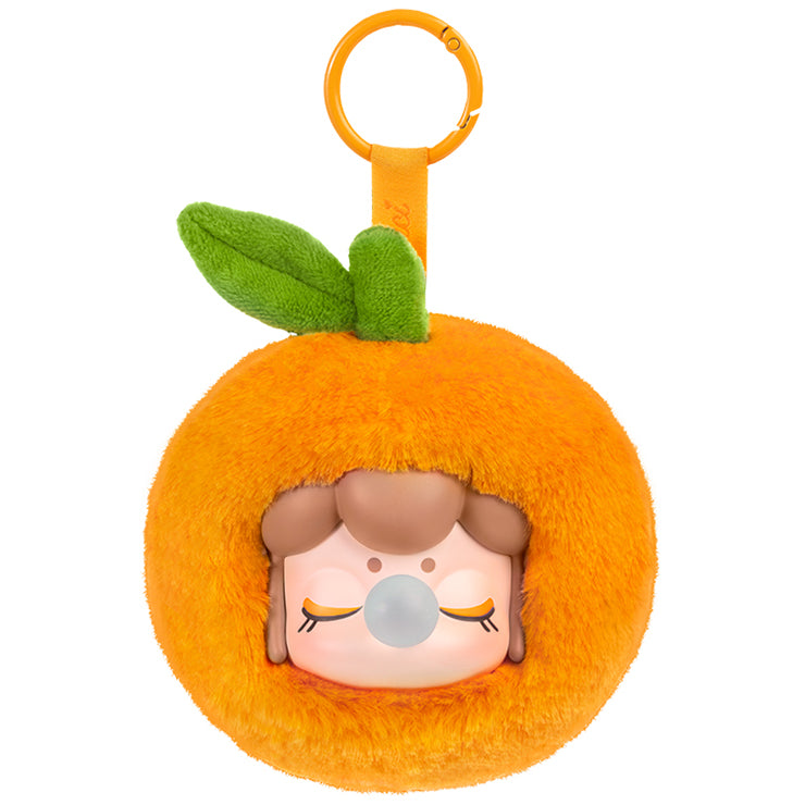 Orange variant van de Robotime Nanci Fruit Mood Surprise Plush Pendant blind box serie