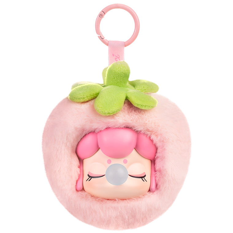 Strawberry variant van de Robotime Nanci Fruit Mood Surprise Plush Pendant blind box serie