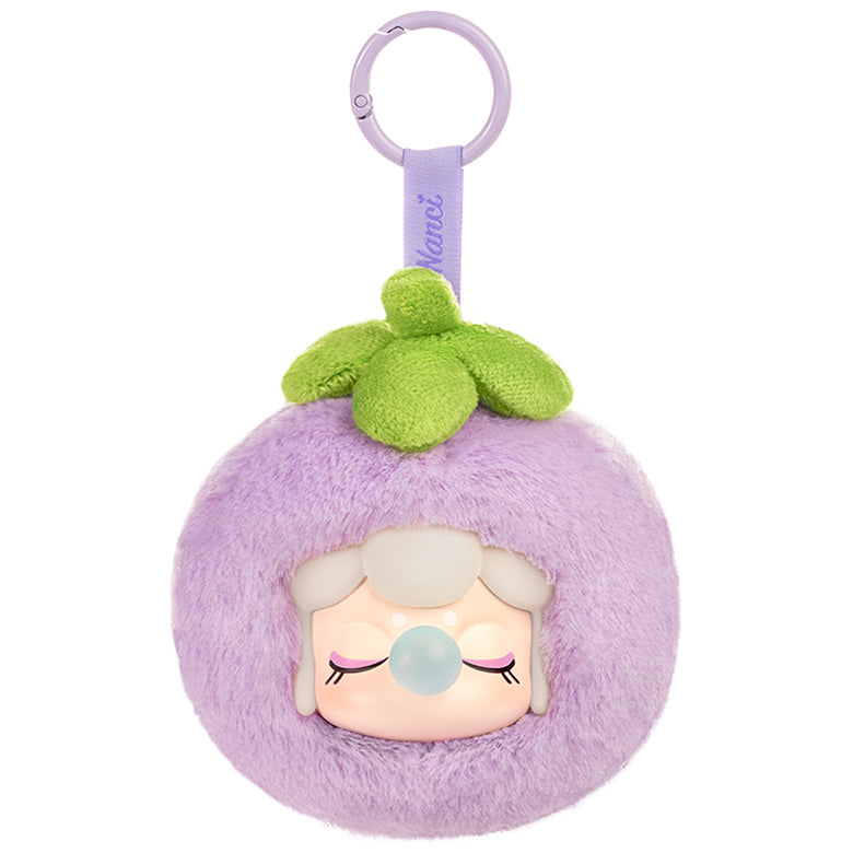 Mangosteen variant van de Robotime Nanci Fruit Mood Surprise Plush Pendant blind box serie