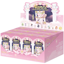 Een display met twaalf verpakkingen uit de Robotime Nanci Museum of Fantasy blind box serie