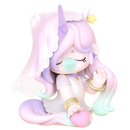 Unicorn variant van de Robotime Nanci Museum of Fantasy blind box serie