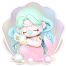 Mermaid Seashell variant van de Robotime Nanci Museum of Fantasy blind box serie