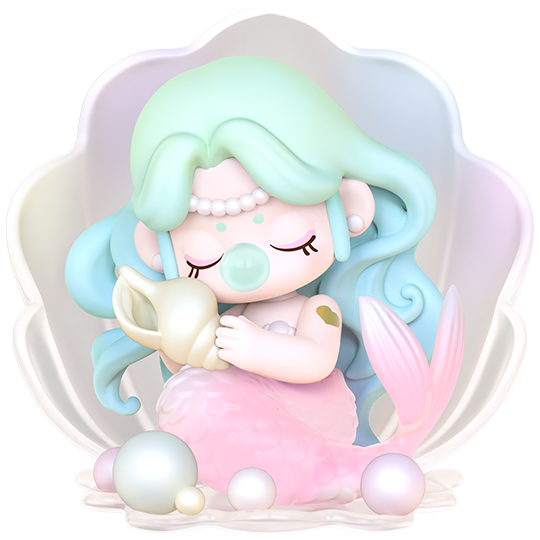 Mermaid Seashell variant van de Robotime Nanci Museum of Fantasy blind box serie